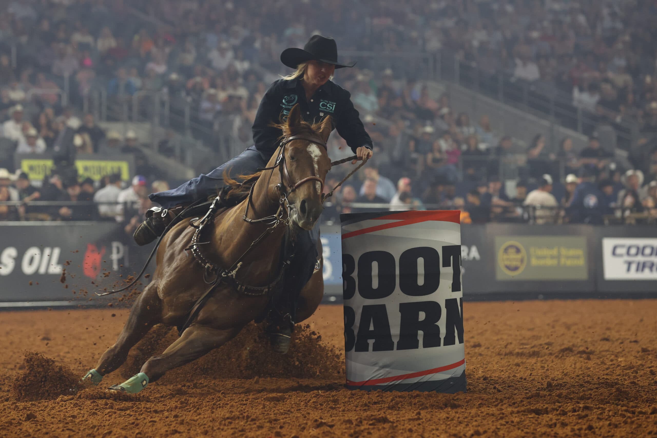 Taycie Matthews Women's Rodeo Championship barrel racing