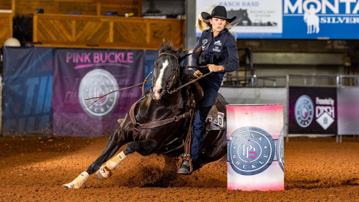 Ceri Ward barrel racing