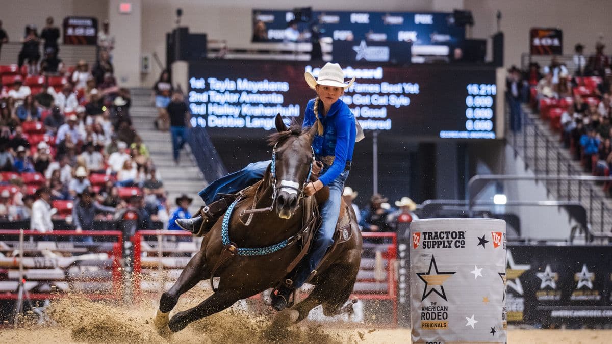 Taylor Armenta turns a barrel