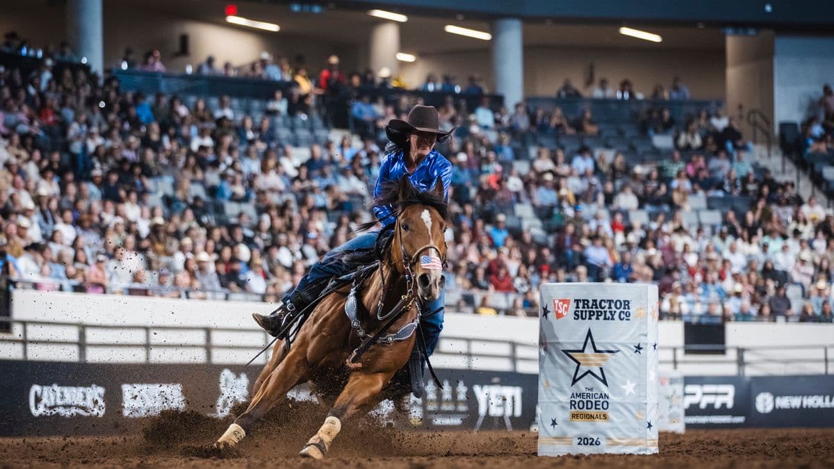 Heidi Gunderson turns a barrel