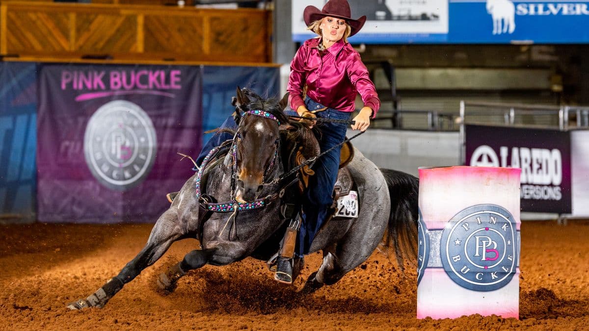 Tessiah Schneider and Dat Baby Streakin Pink Buckle