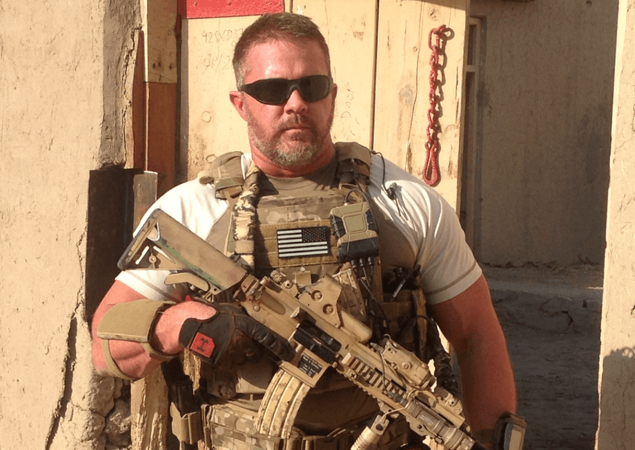 UNCLEAR
(This image shows a person in tactical/military gear, which is not related to Western/equestrian sports content. It appears to be misfiled for the specified news site.)
