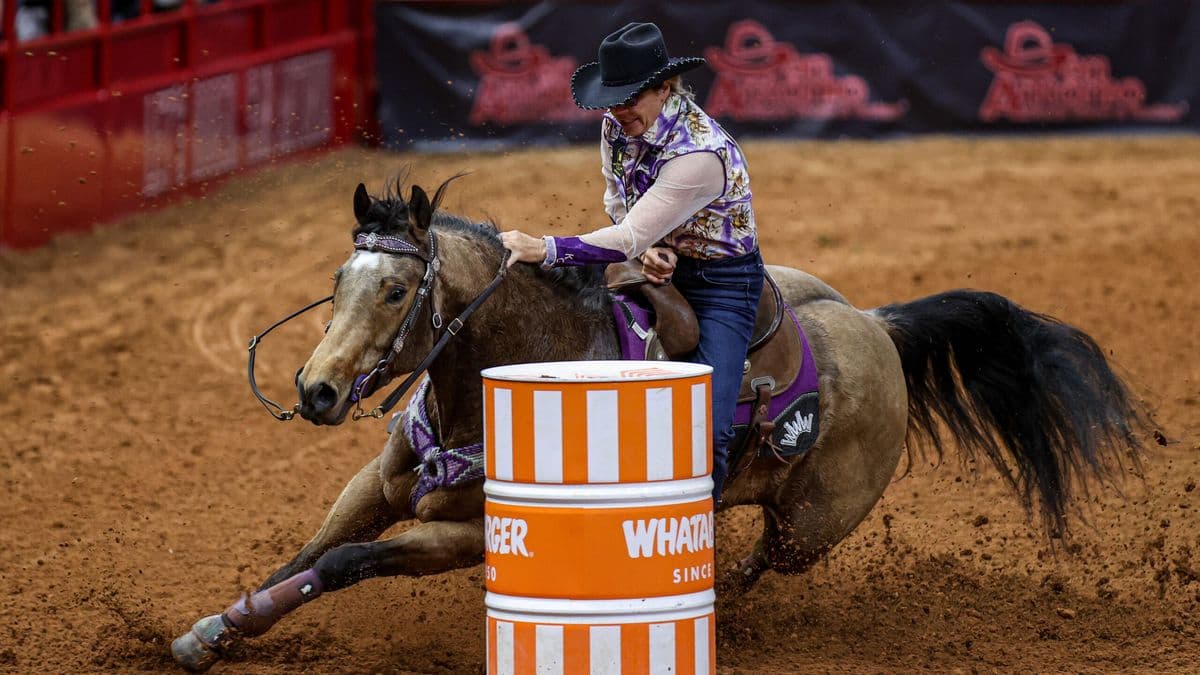 Kathy Grimes turns the iconic Whataburger San Antonio barrel