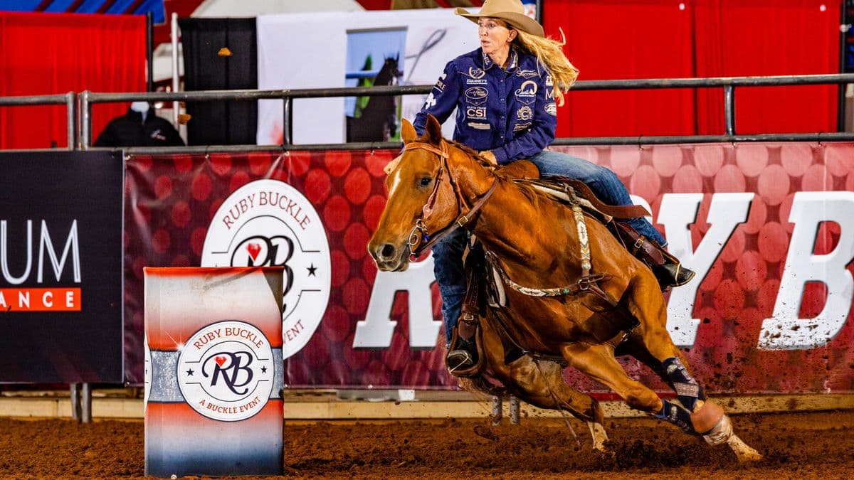 Cheyenne Wimberley turned a barrel on HP Valentino