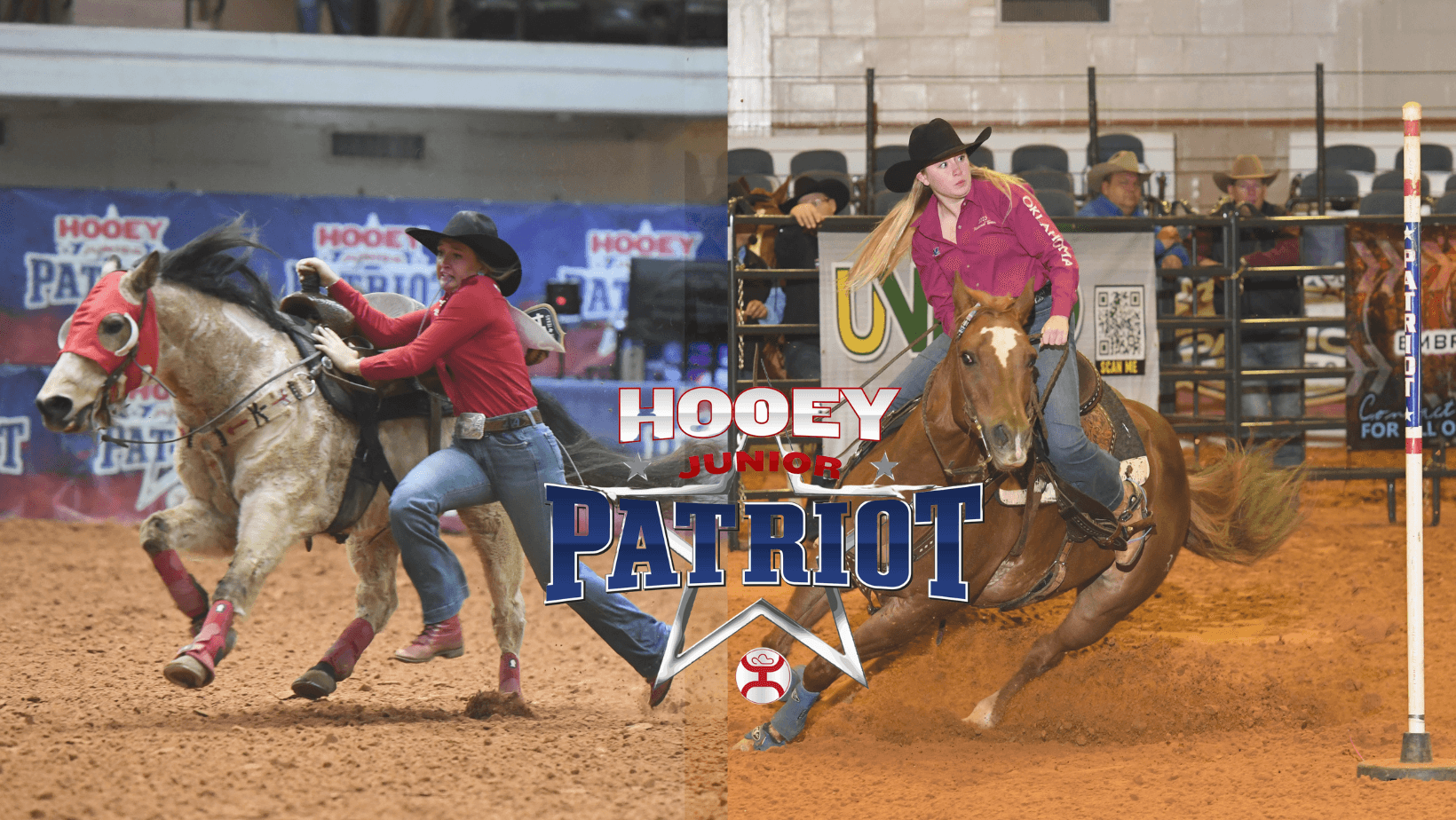 Merrick Moyer and Alli Autrey winning Hooey Junior Patriot bonus