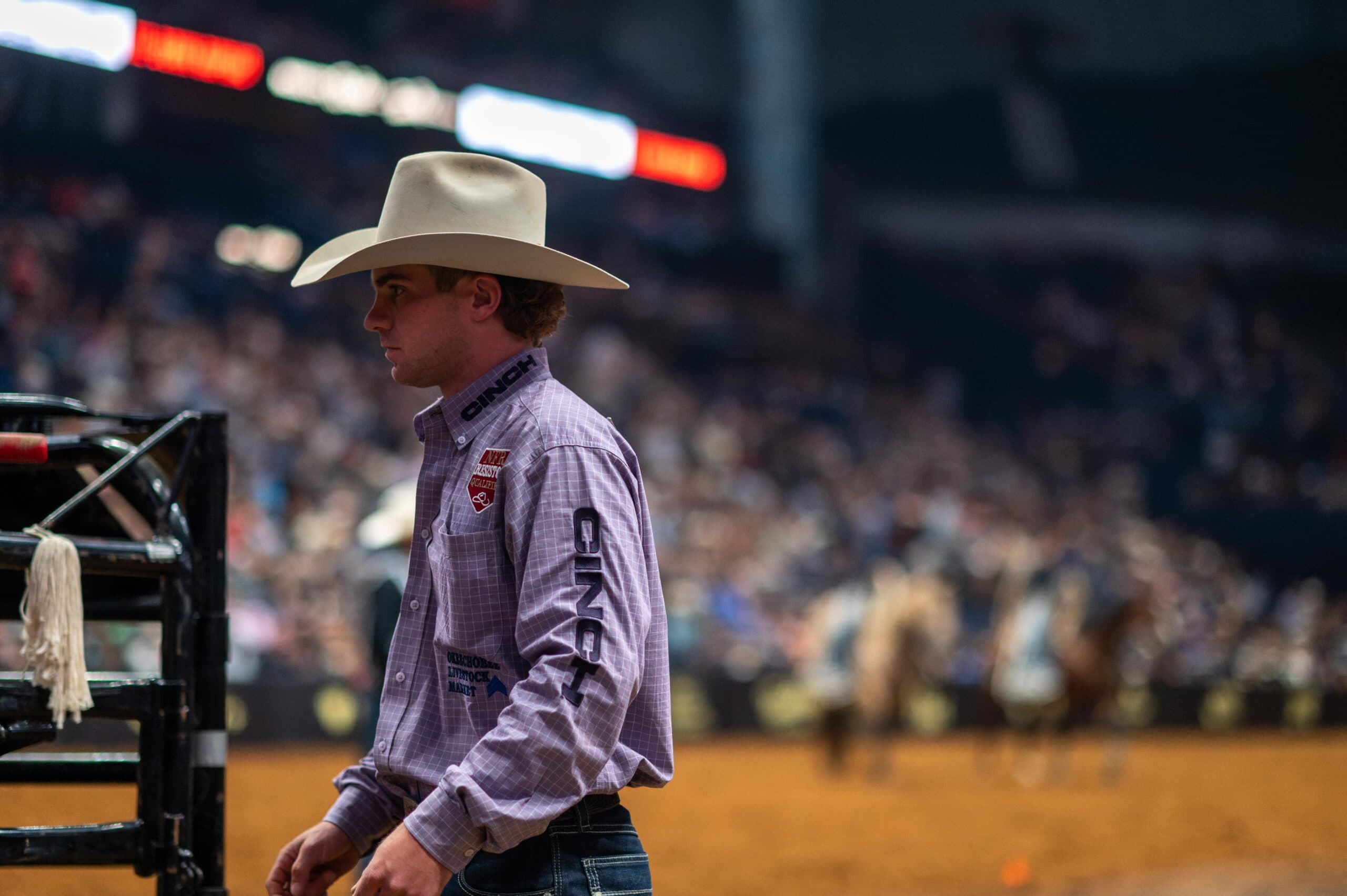 Cole Clemons in Nashville at the Music City Rodeo.