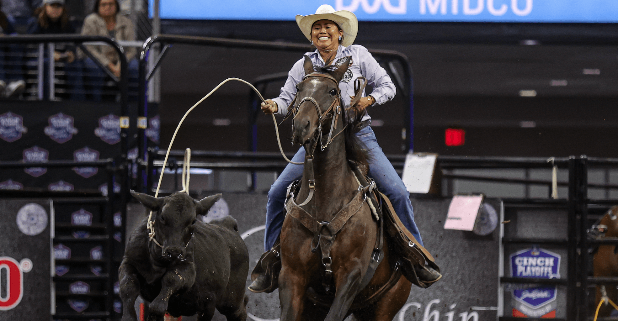 Bailey Bates stole the show at the 2025 Governor's Cup in Sioux Falls riding Ariana Varischetti's gelding "Reno."