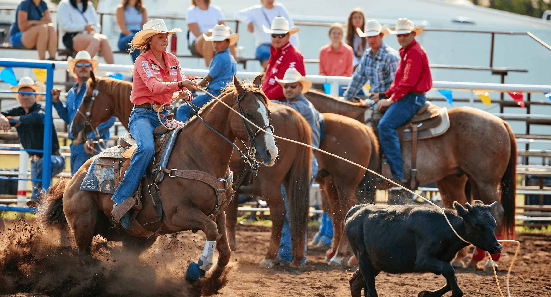 Bradi Whiteside may consider herself a barrel racer, but she's pretty handy with a breakaway rope, too, moving back into No. 1 position on the Maple Leaf Circuit Standings.