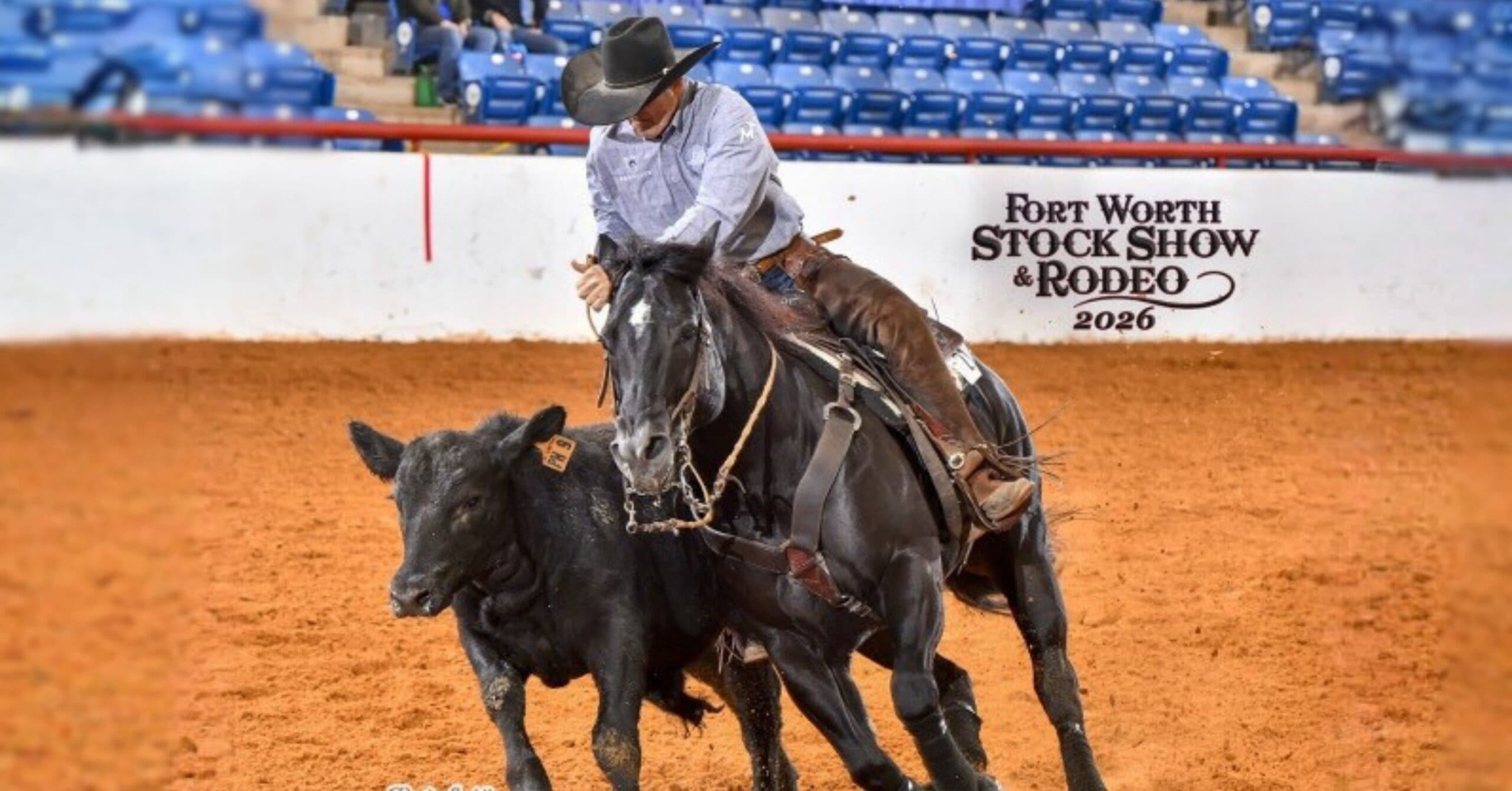 Boyd Rice and Blu Genes made two solid fence runs inside the John Justin Arena—one of which was a runoff—to capture the FWSSR Invitational Fence Work Challenge.