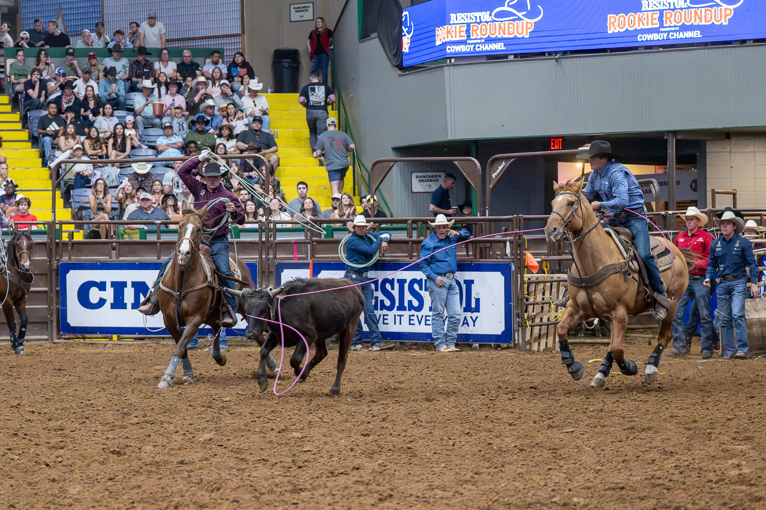 Resistol Rookie Roundup team roping conley kleinhans kyler kanady