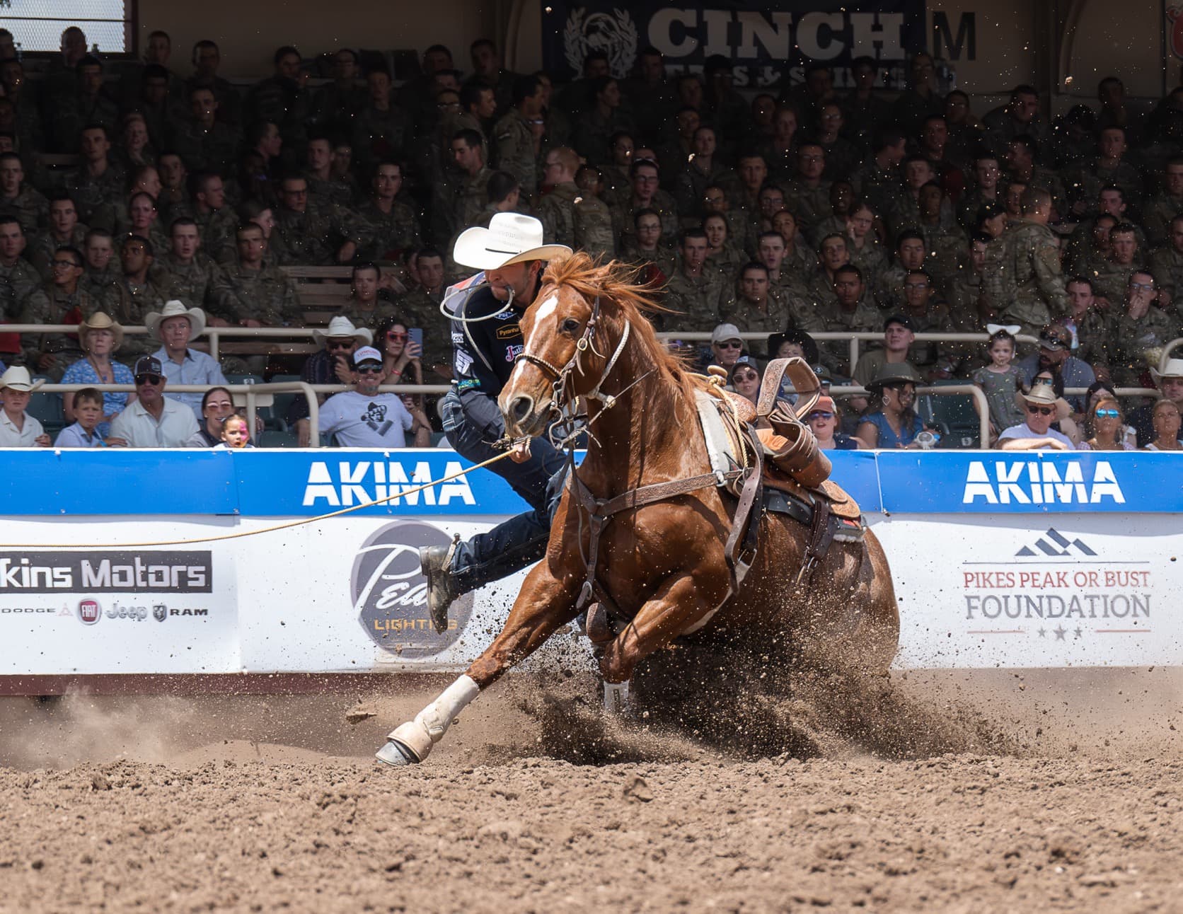 Haven Meged and For Goodness Shakes at the 2026 NFR Open.