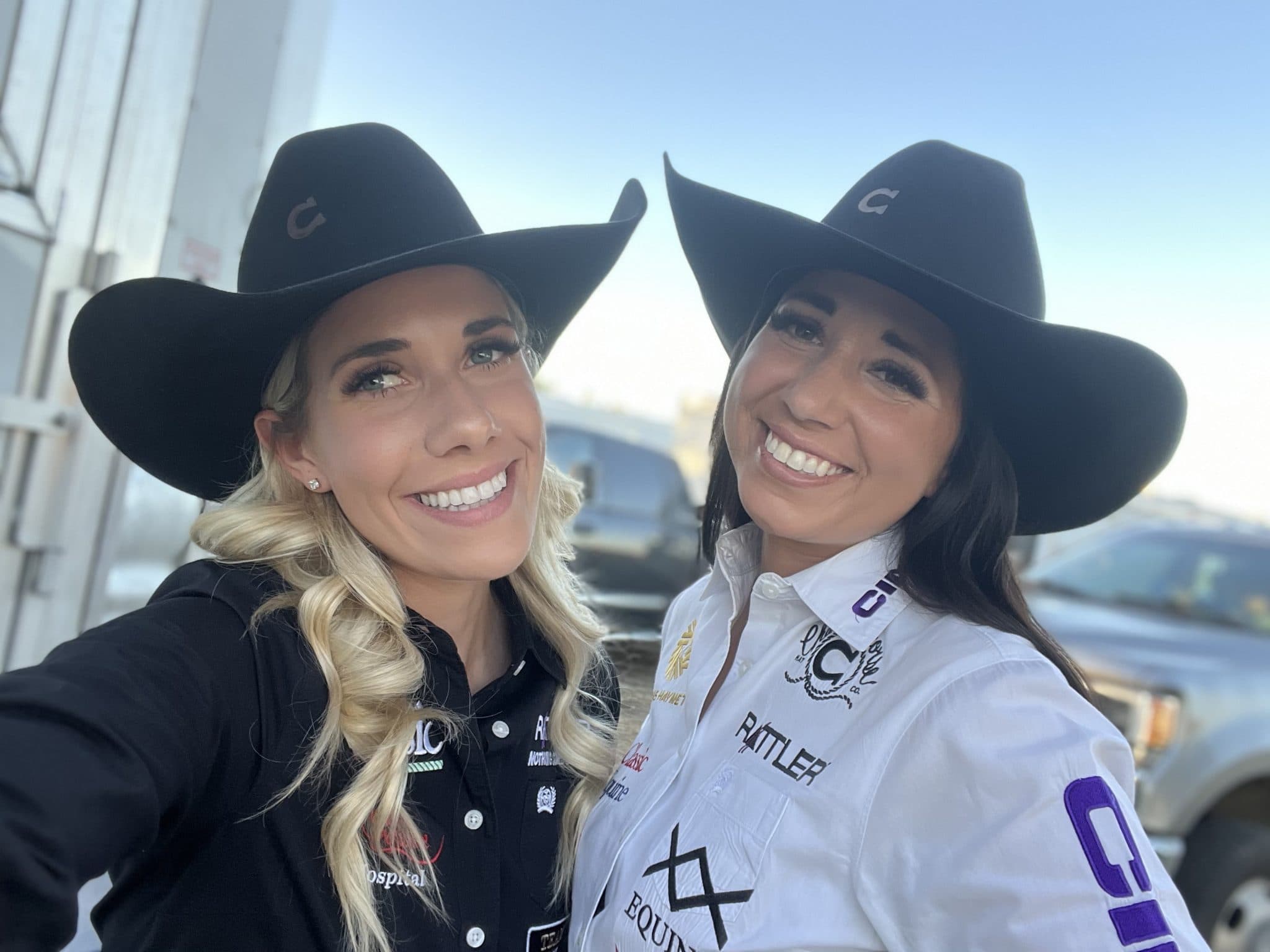 sarah and martha angelone smile for the camera