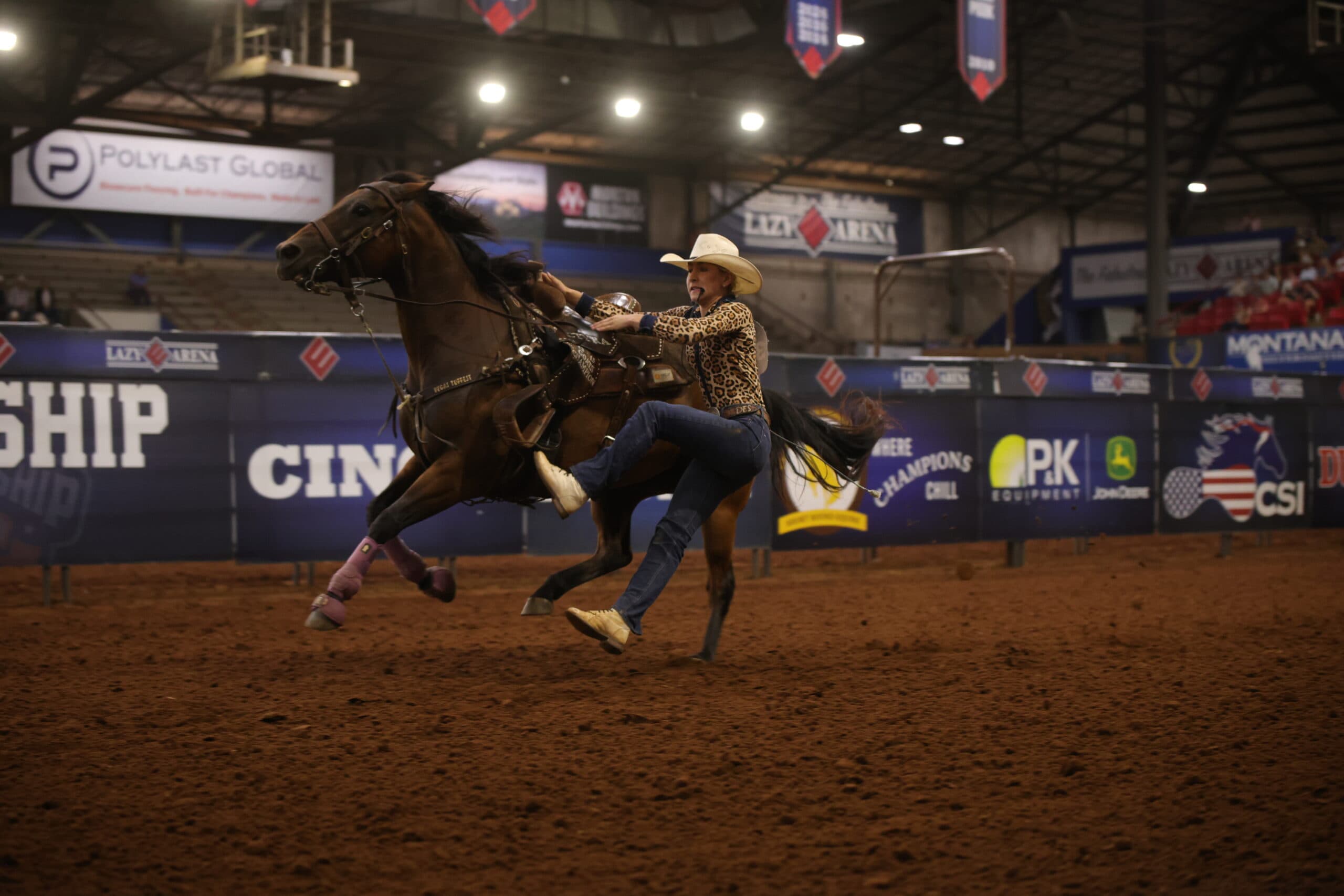 Drew Ellen Stewart wins the 2026 WCJR Junior goat tying