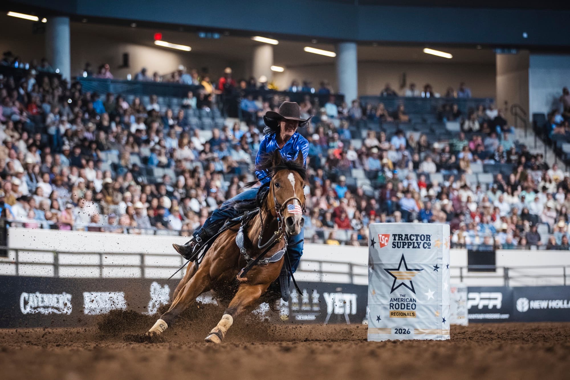 Heidi Gunderson turns a barrel