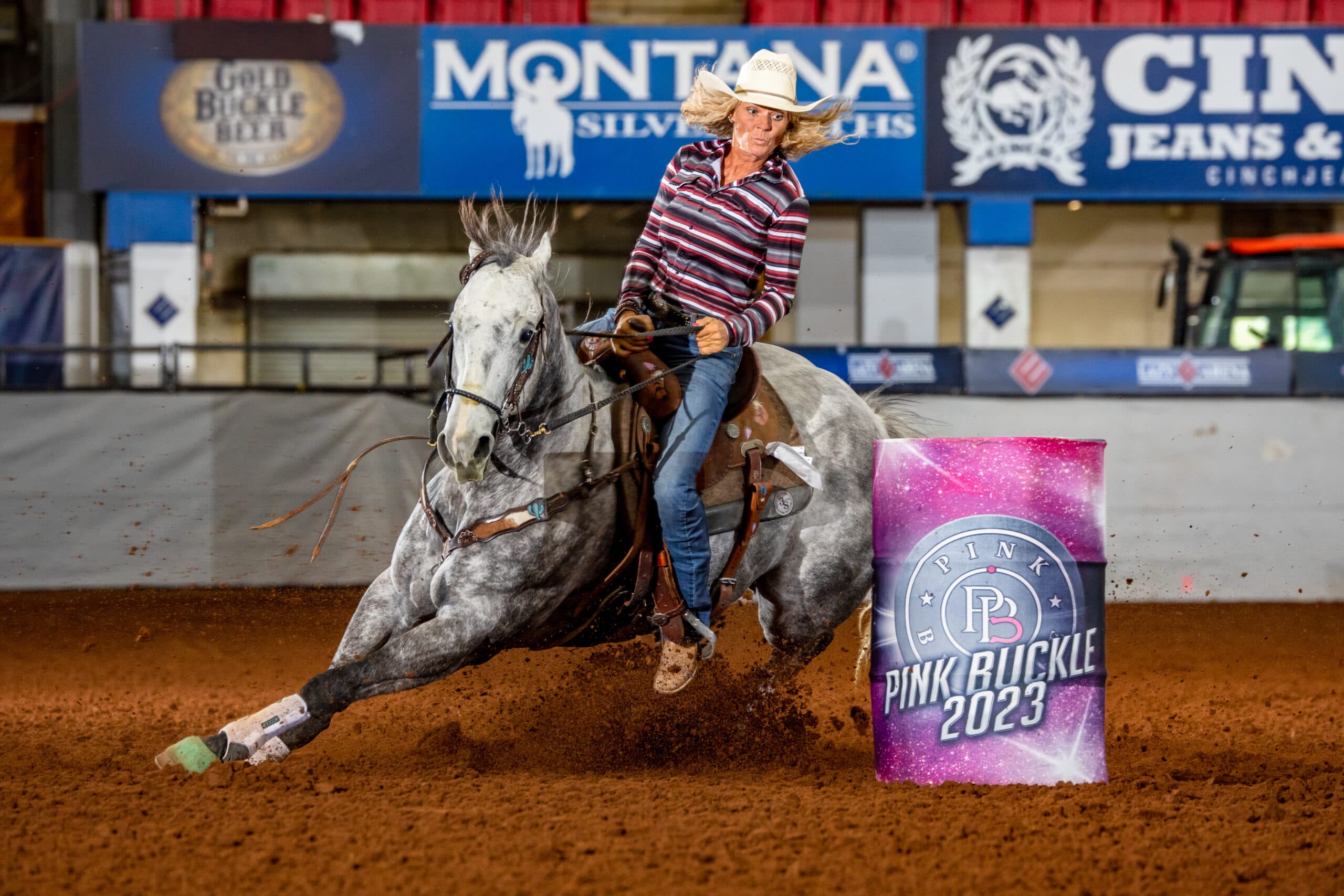 Stacy Glause barrel racing