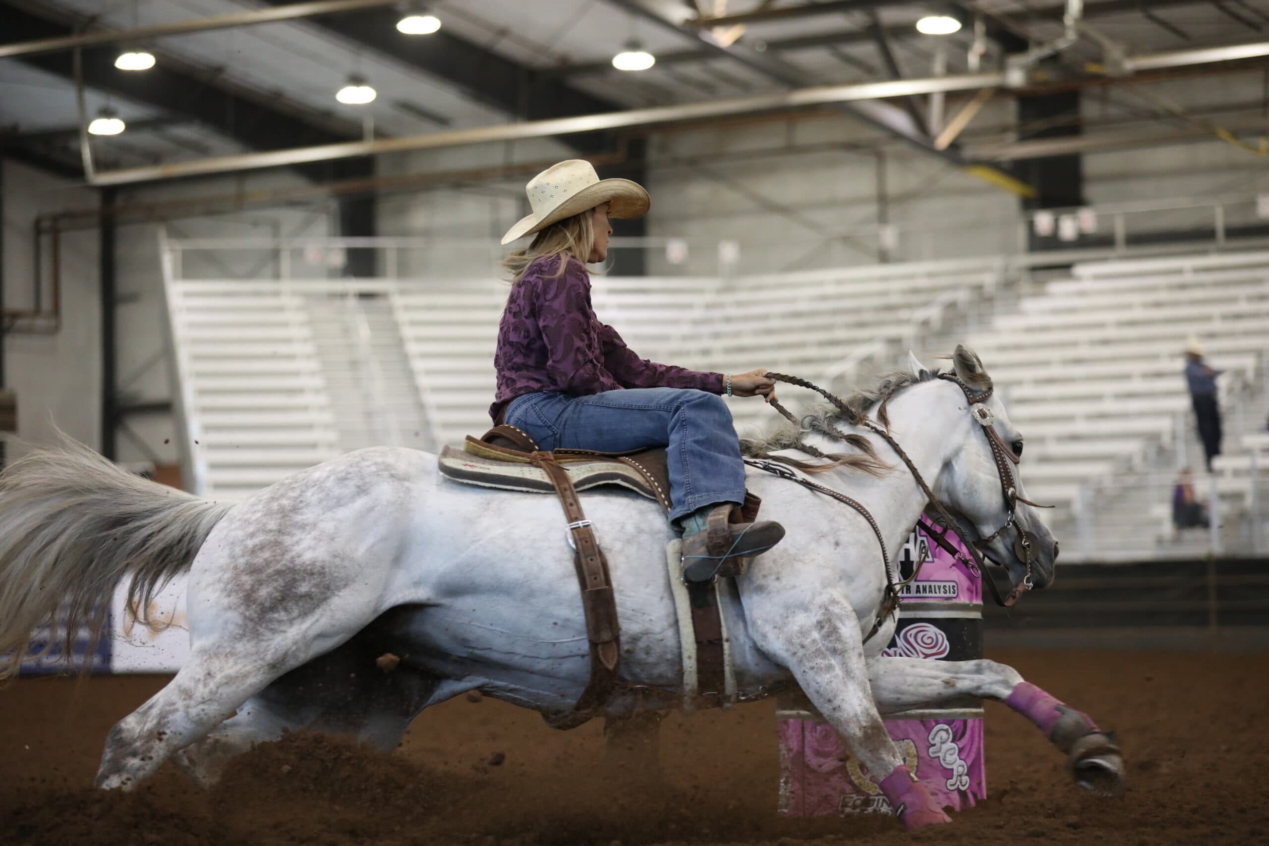 Dani Buhler barrel racing.