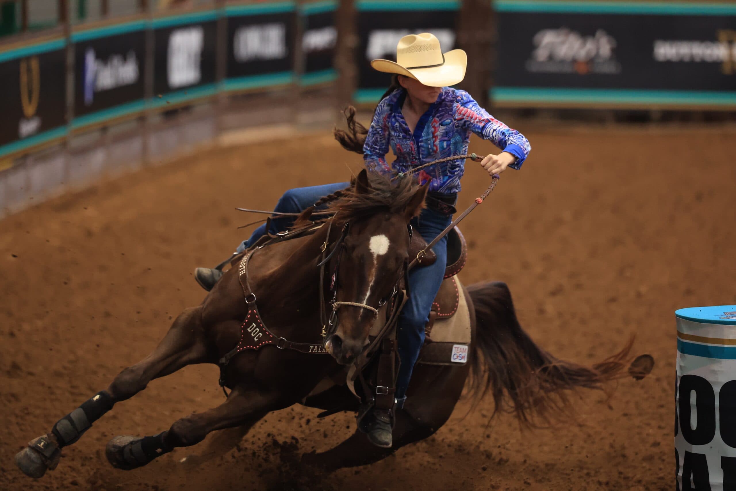 tatum white barrel racer