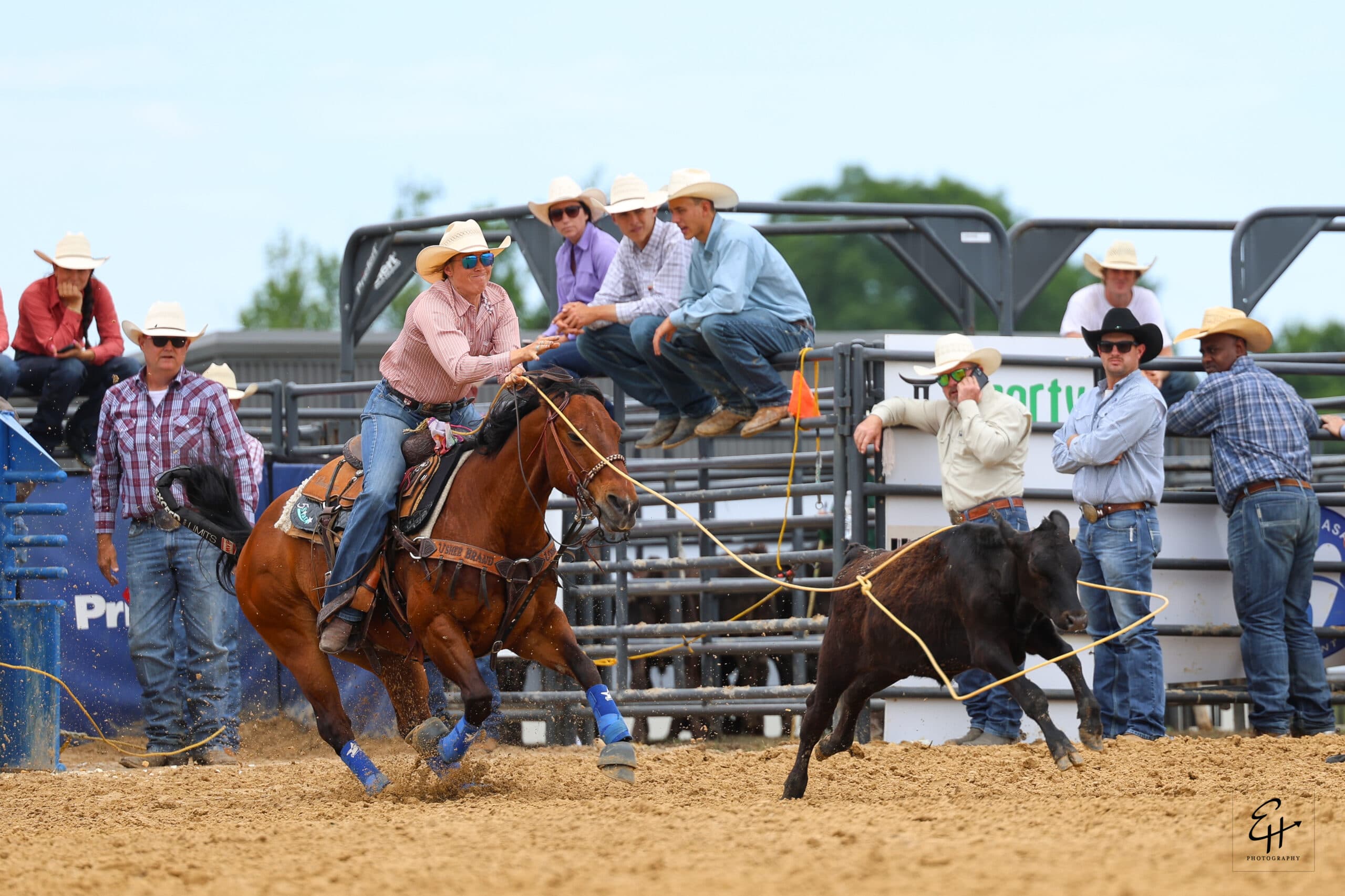 Taylor Munsell and "Monster" hit the brakes in Mt. Pleasant, Texas. Their time of 1.9 seconds earned them $2,760.