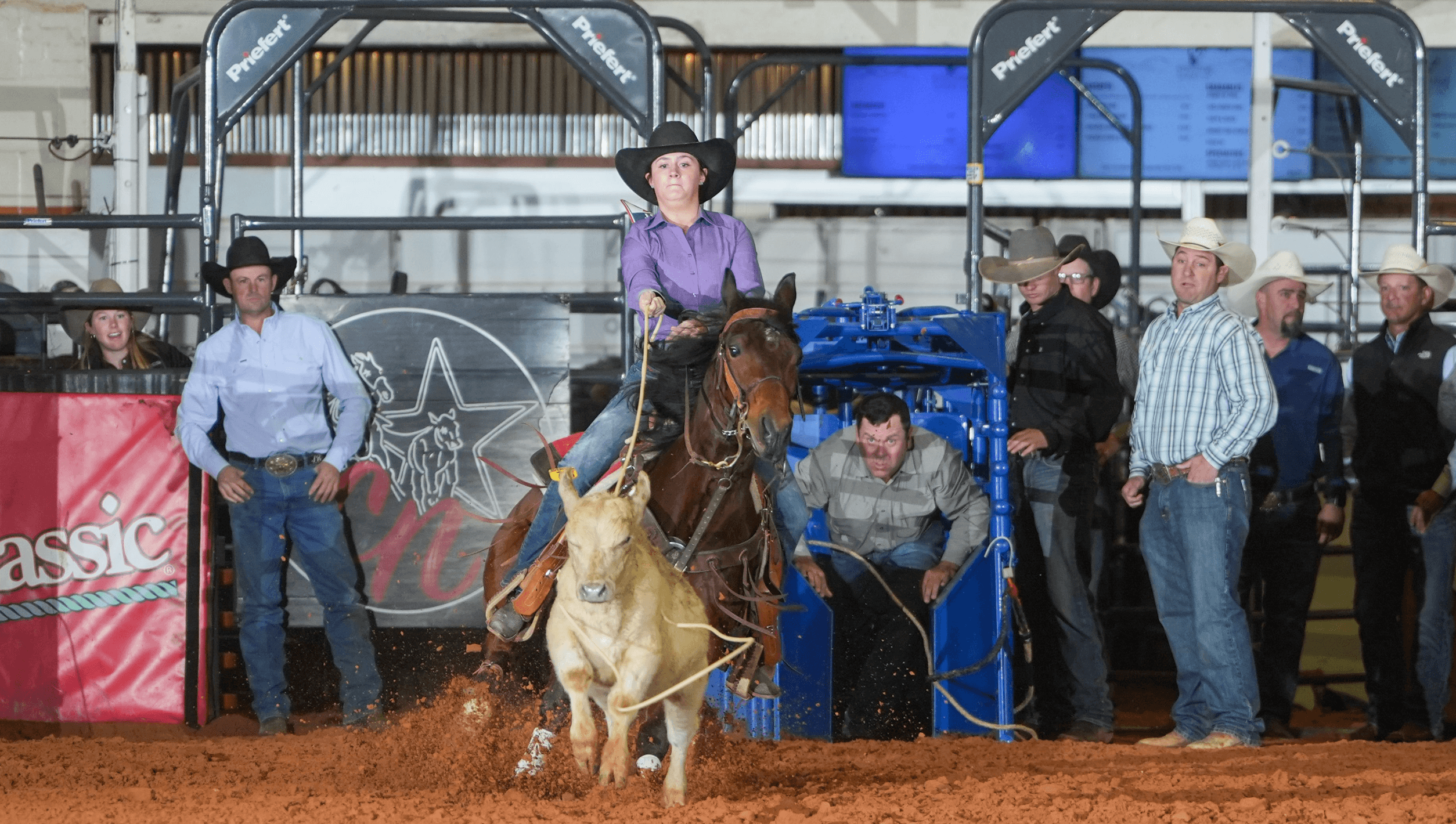 Kylie Reininger roped her tail off at the Hooey Jr. Patriot, taking home more than $86,000.
