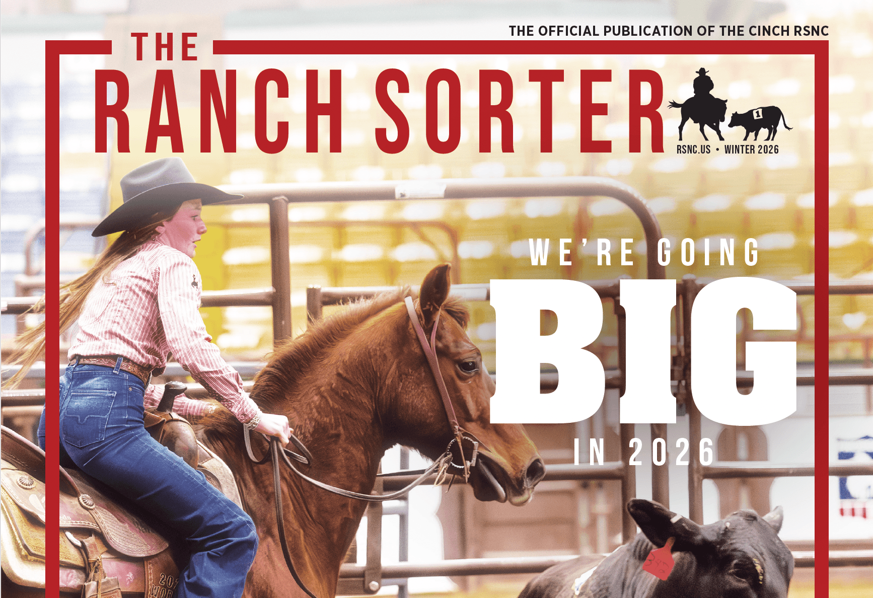 Winter 2026 cover of The Ranch Sorter magazine, featuring Viann Hegge