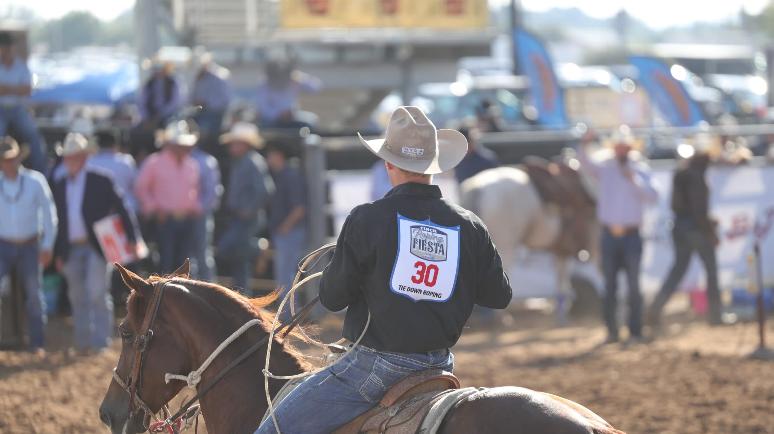 Bryce Derrer at the 2025 Cinch Roping Fiesta in San Angelo.