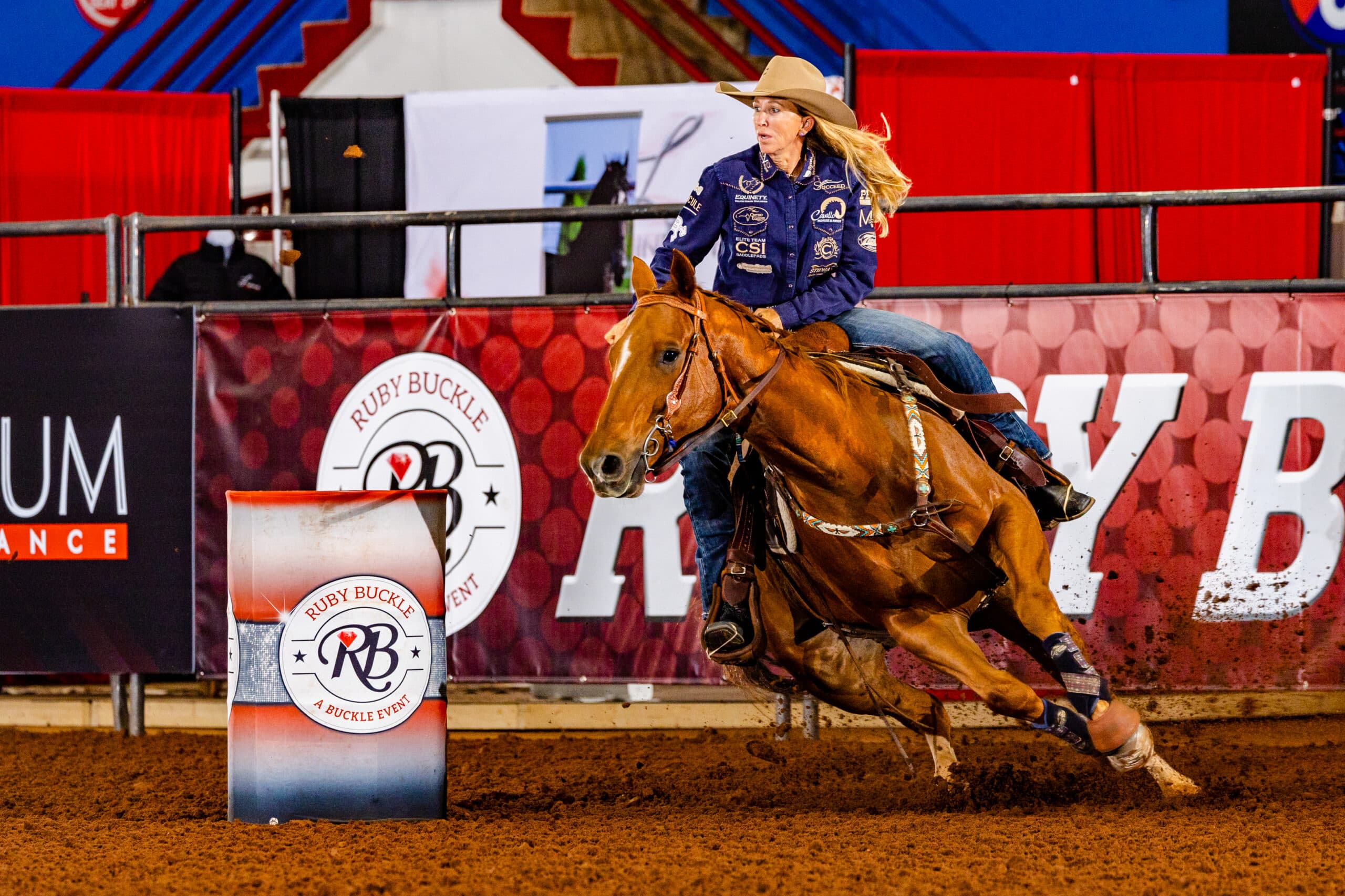 Cheyenne Wimberley turned a barrel on HP Valentino